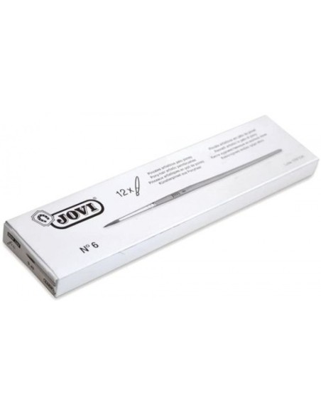 C 12 PINCEL ESCOLAR REDONDO Nº6 SERIE 818 JOVI